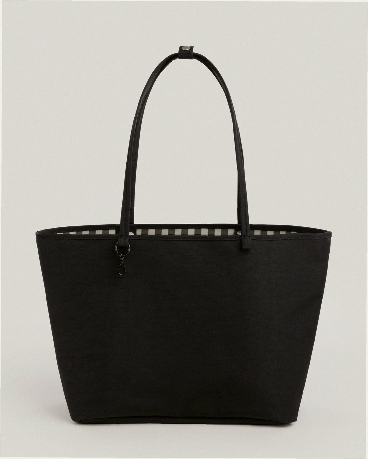 Large Nylon Reversible Tote - Black Mix
