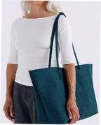 Large Nylon Reversible Tote - Deep Sea Mix