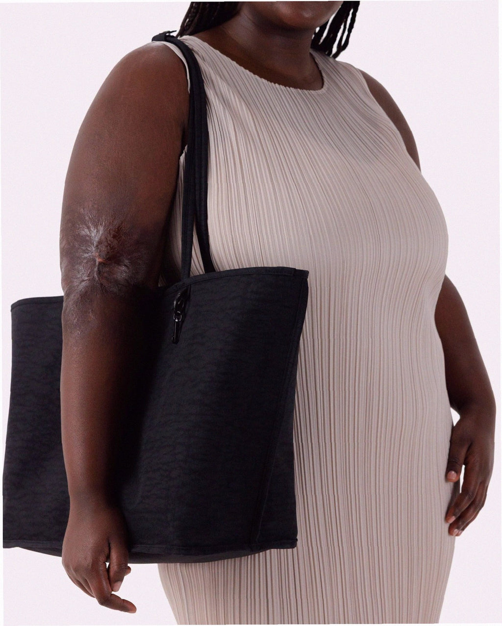 Large Nylon Reversible Tote - Leopard Mix