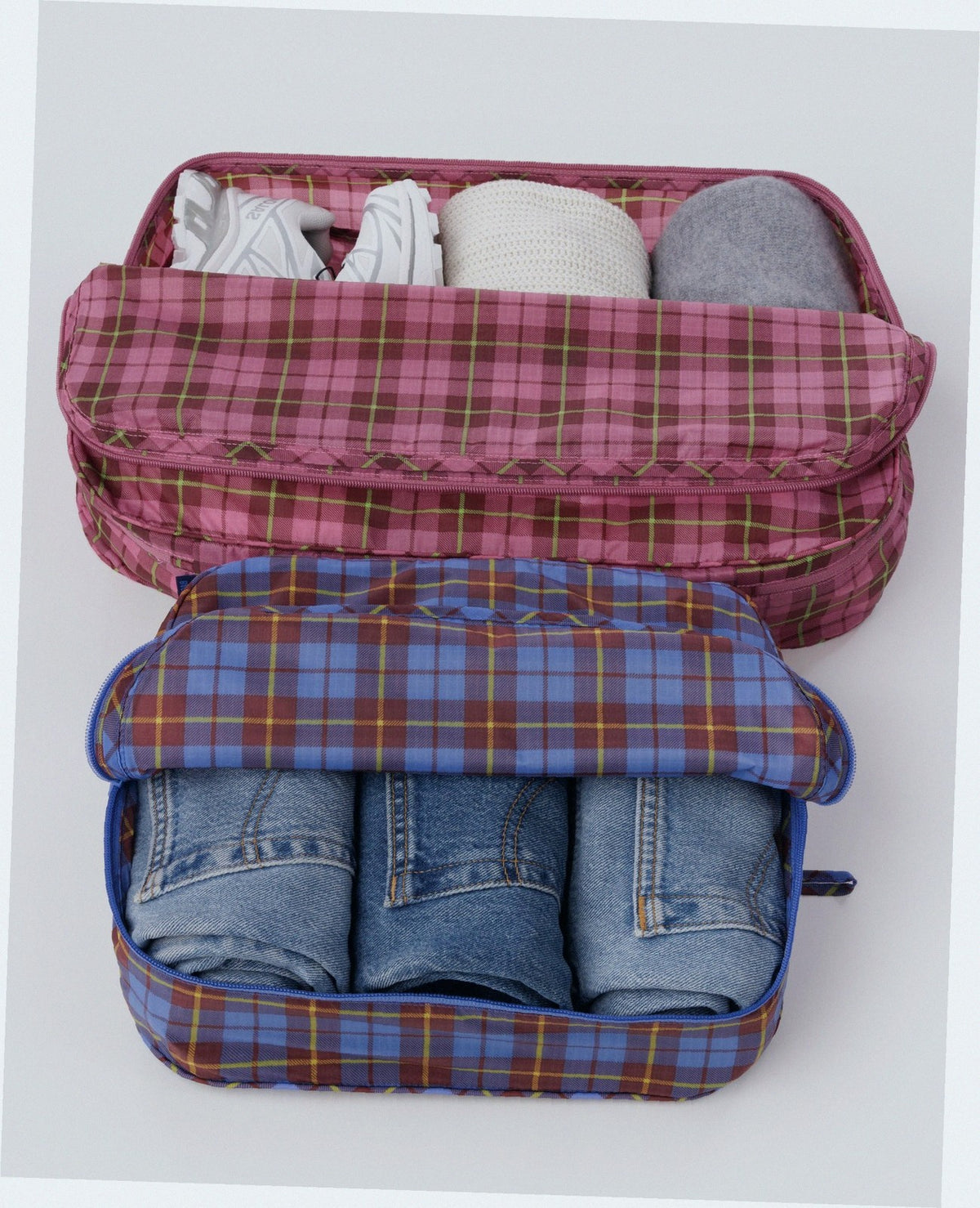 Large Packing Cube Set - Check Mix