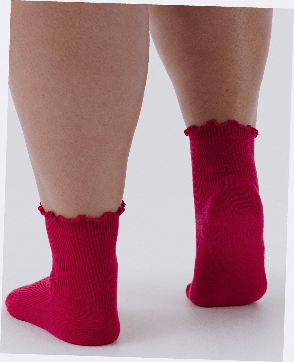 Lettuce Edge Sock Set of 2 - Wild Plum & Cherry