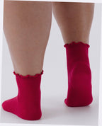 Lettuce Edge Sock Set of 2 - Wild Plum & Cherry
