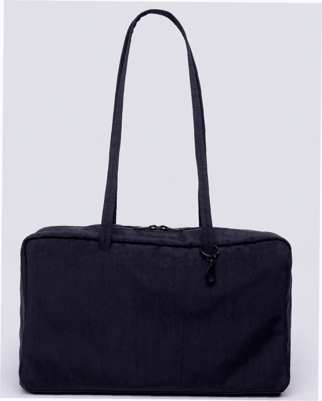 Medium Nylon Bowler Bag - Black