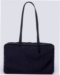 Medium Nylon Bowler Bag - Black