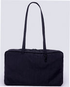 Medium Nylon Bowler Bag - Black