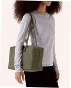 Medium Nylon Bowler Bag - Caper