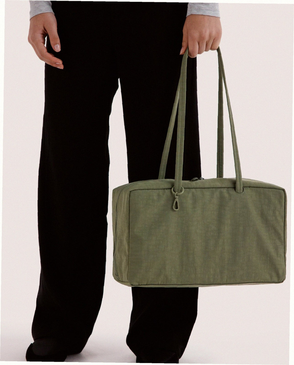 Medium Nylon Bowler Bag - Caper