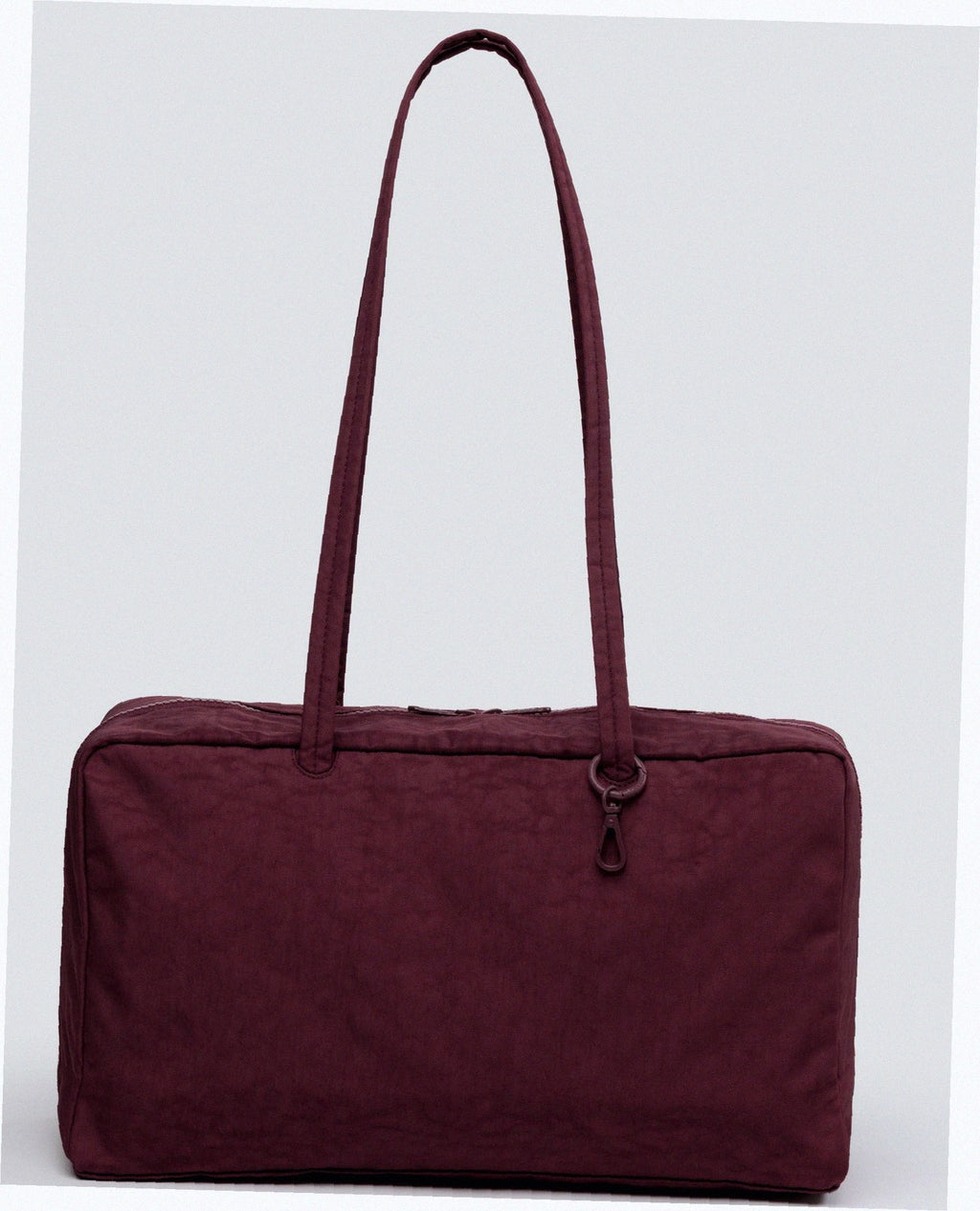 Medium Nylon Bowler Bag - Mahogany
