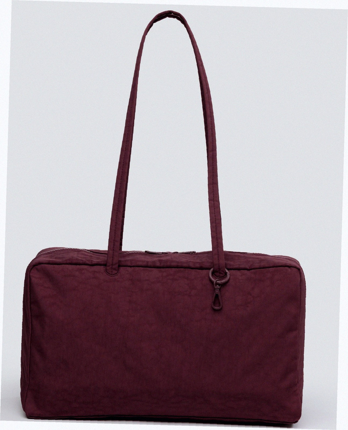 Medium Nylon Bowler Bag - Mahogany
