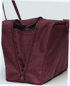 Medium Nylon Bowler Bag - Mahogany