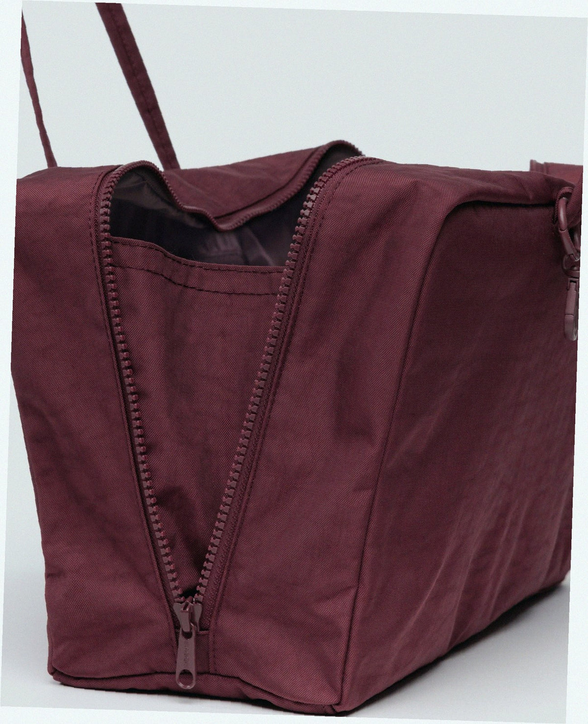 Medium Nylon Bowler Bag - Mahogany