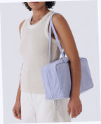 Medium Nylon Bowler Bag - Mist