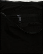 Medium Nylon Crescent Shoulder Bag - Black