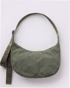 Medium Nylon Crescent Shoulder Bag - Caper
