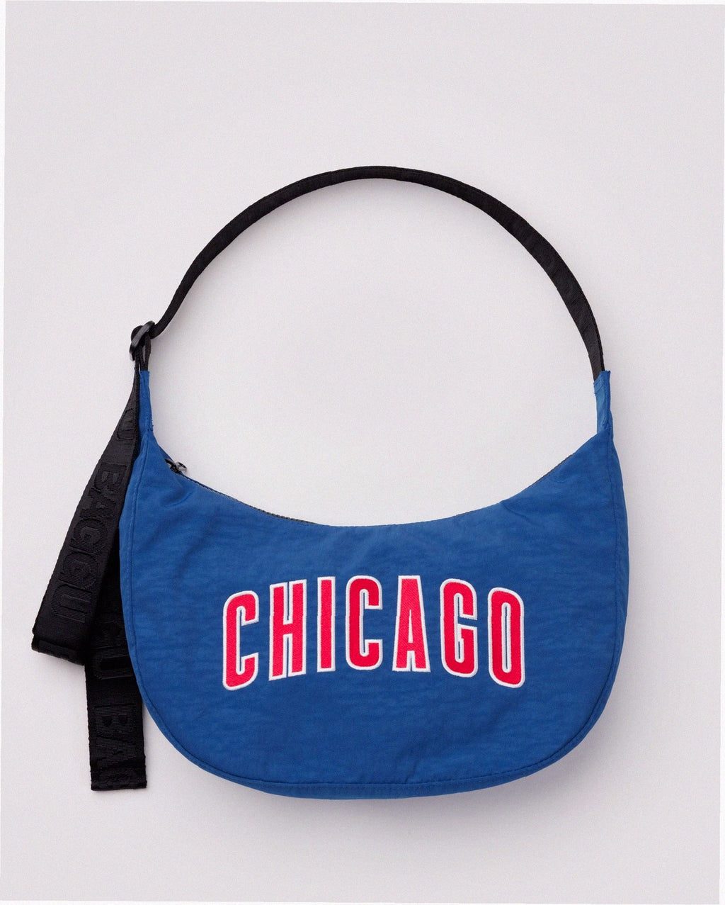 Medium Nylon Crescent Shoulder Bag - Chicago Cubs