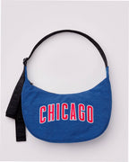 Medium Nylon Crescent Shoulder Bag - Chicago Cubs