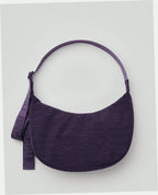 Medium Nylon Crescent Shoulder Bag - Fig