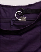 Medium Nylon Crescent Shoulder Bag - Fig