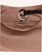 Medium Nylon Crescent Shoulder Bag - Toasted Almond