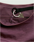 Medium Nylon Crescent Shoulder Bag - Wild Plum