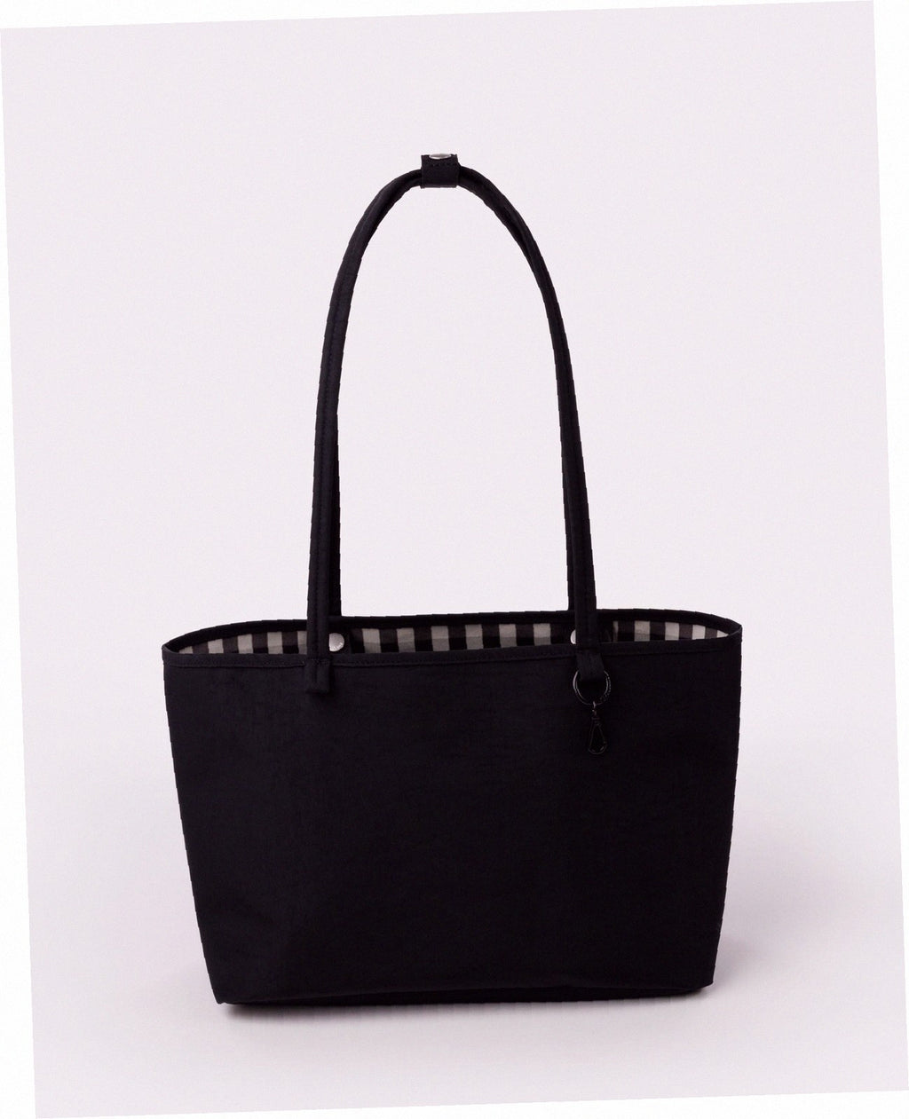 Medium Nylon Reversible Tote - Black Mix