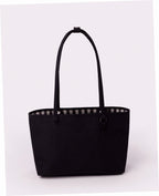 Medium Nylon Reversible Tote - Black Mix
