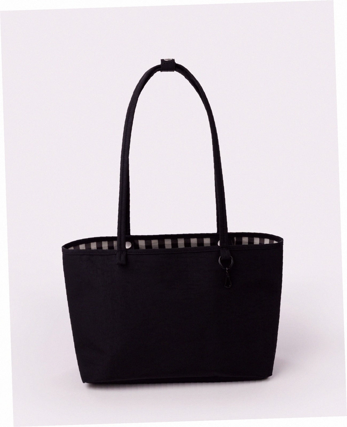 Medium Nylon Reversible Tote - Black Mix