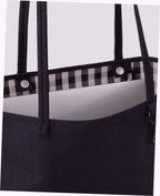 Medium Nylon Reversible Tote - Black Mix