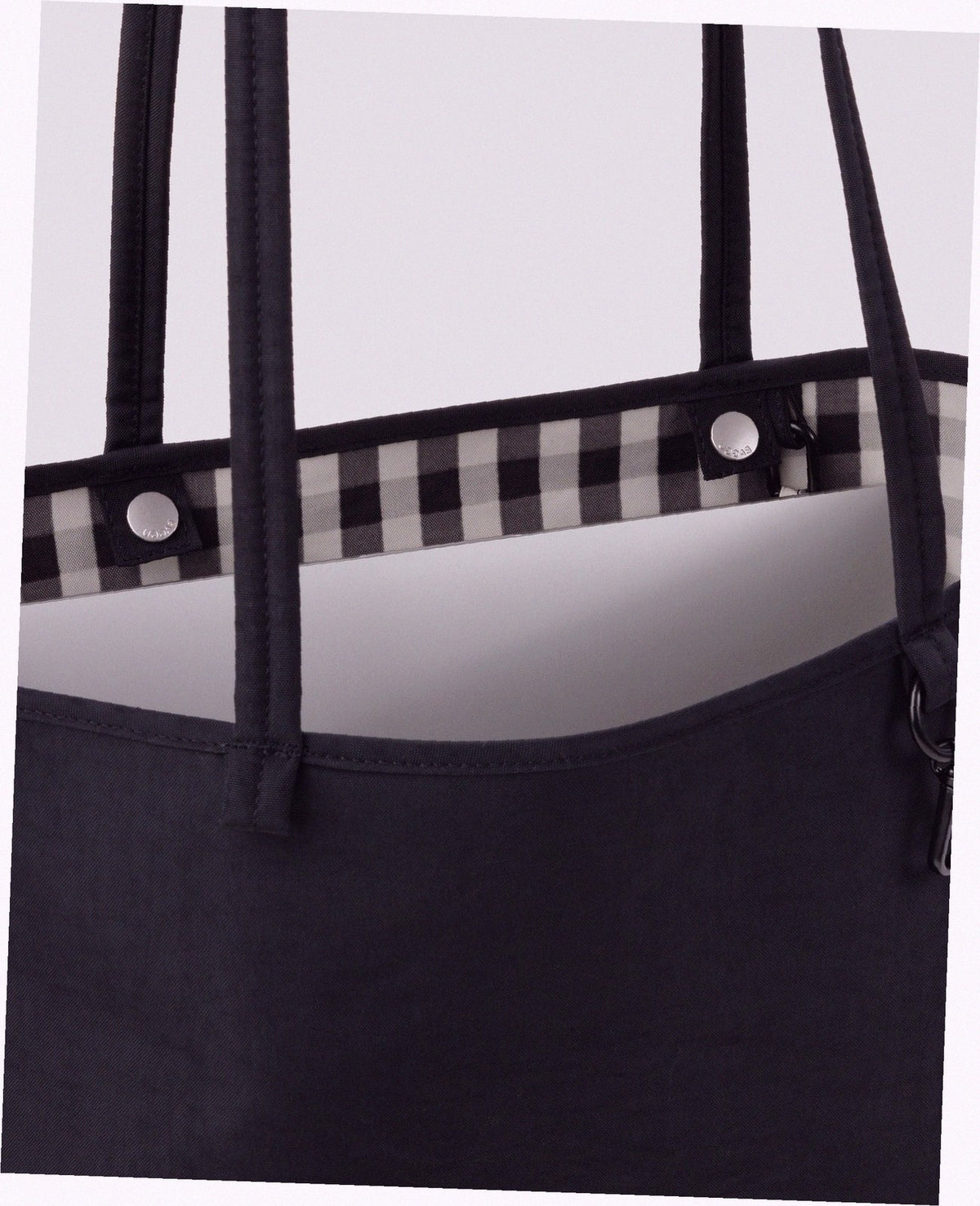 Medium Nylon Reversible Tote - Black Mix