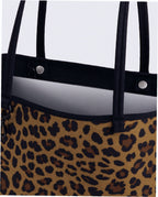 Medium Nylon Reversible Tote - Leopard Mix