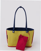 Medium Nylon Reversible Tote - Navy Mix