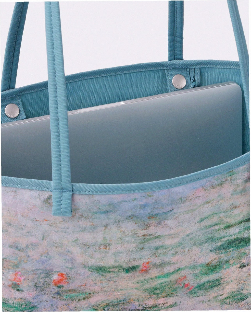 Medium Nylon Reversible Tote - Water Lilies Claude Monet