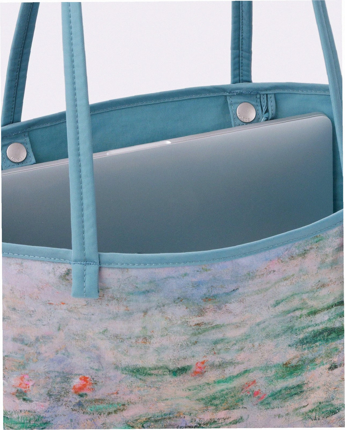 Medium Nylon Reversible Tote - Water Lilies Claude Monet