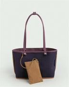 Medium Nylon Reversible Tote - Wild Plum Mix