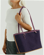 Medium Nylon Reversible Tote - Wild Plum Mix