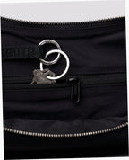 Recycled Leather Flat Crescent - Black