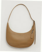 Recycled Leather Flat Crescent - Dune