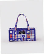 Mini Nylon Market Bag - Market Plaid Blue