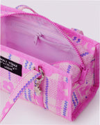 Mini Nylon Market Bag - Market Plaid Pink