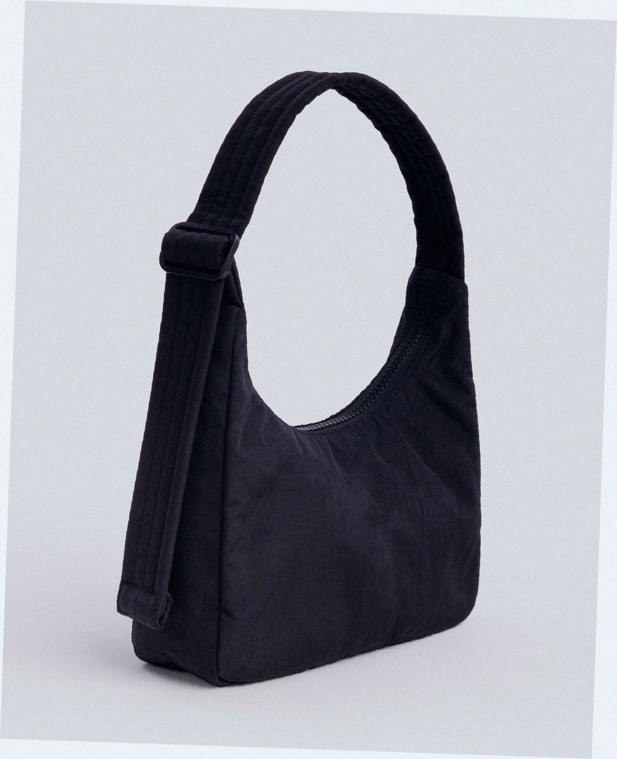 Mini Nylon Shoulder Bag - Black