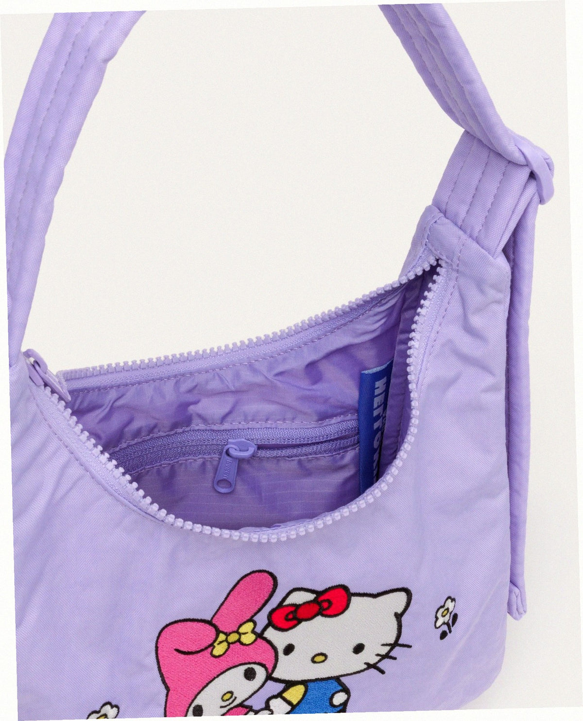 Mini Nylon Shoulder Bag - Embroidered Hello Kitty & My Melody