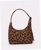 Mini Nylon Shoulder Bag - Leopard