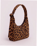 Mini Nylon Shoulder Bag - Leopard