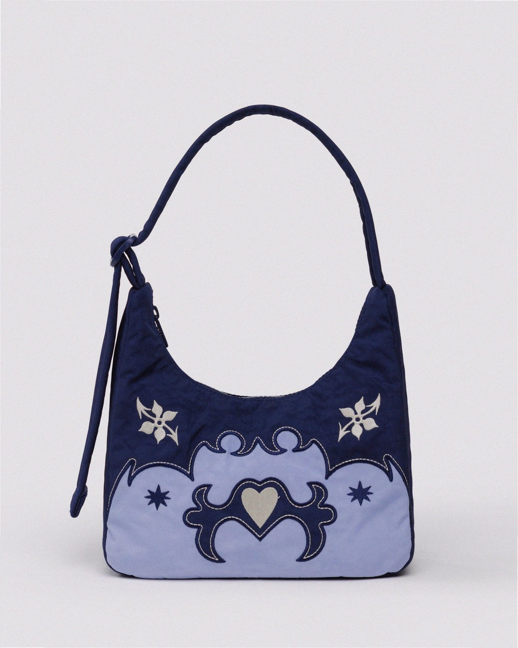Mini Nylon Shoulder Bag - Western Appliqué