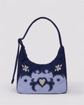 Mini Nylon Shoulder Bag - Western Appliqué