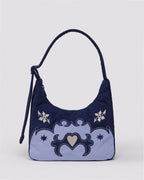 Mini Nylon Shoulder Bag - Western Appliqué