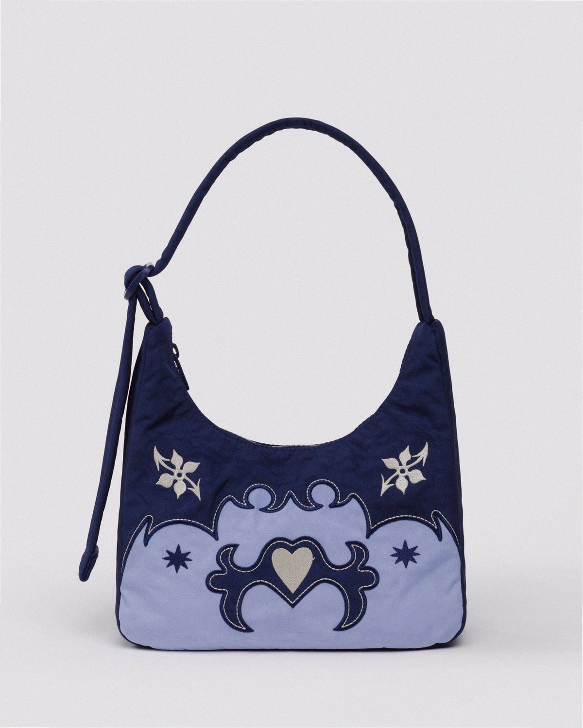 Mini Nylon Shoulder Bag - Western Appliqué