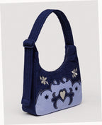 Mini Nylon Shoulder Bag - Western Appliqué