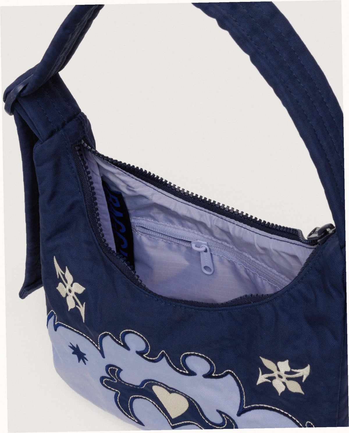 Mini Nylon Shoulder Bag - Western Appliqué