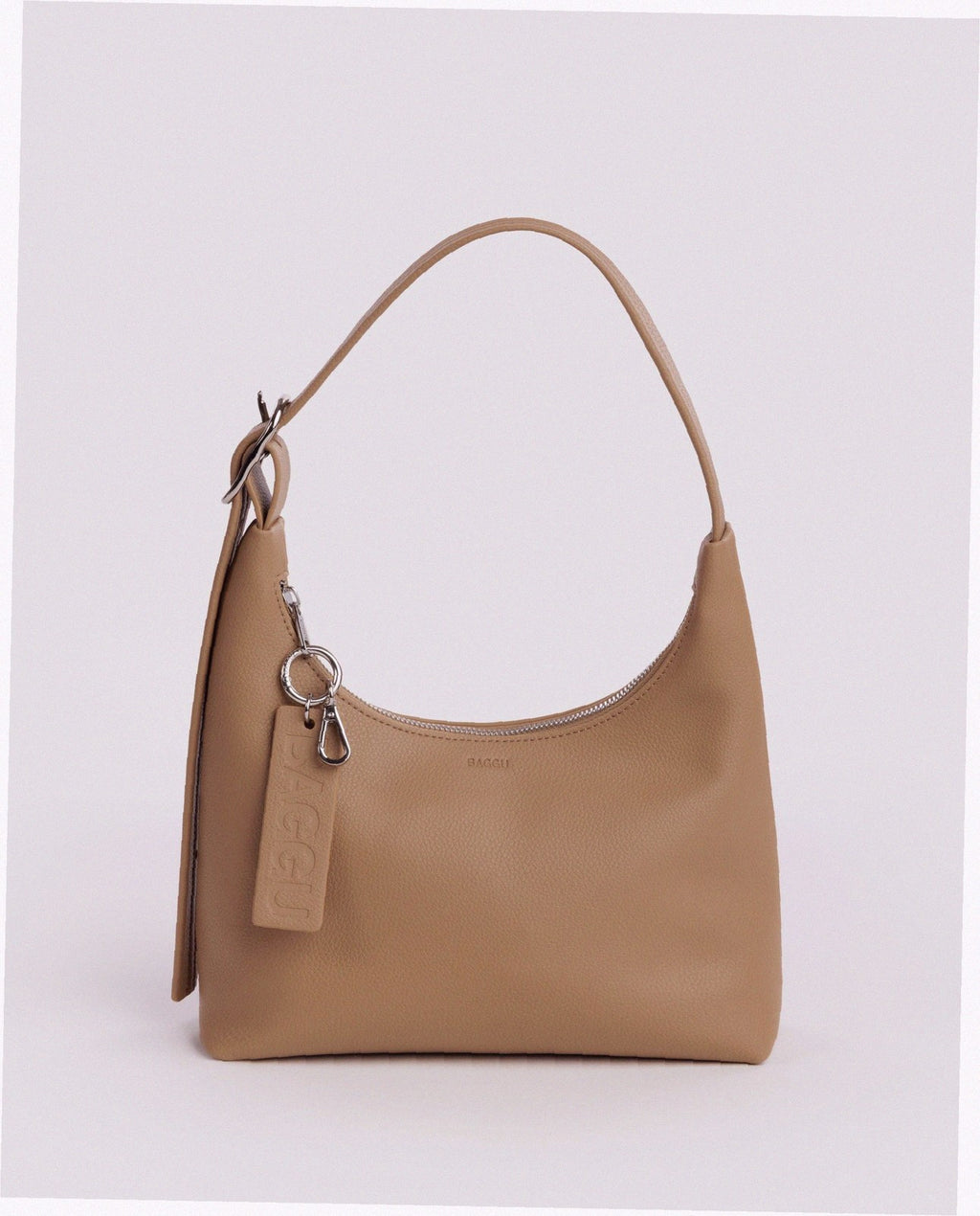 Mini Recycled Leather Shoulder Bag - Dune